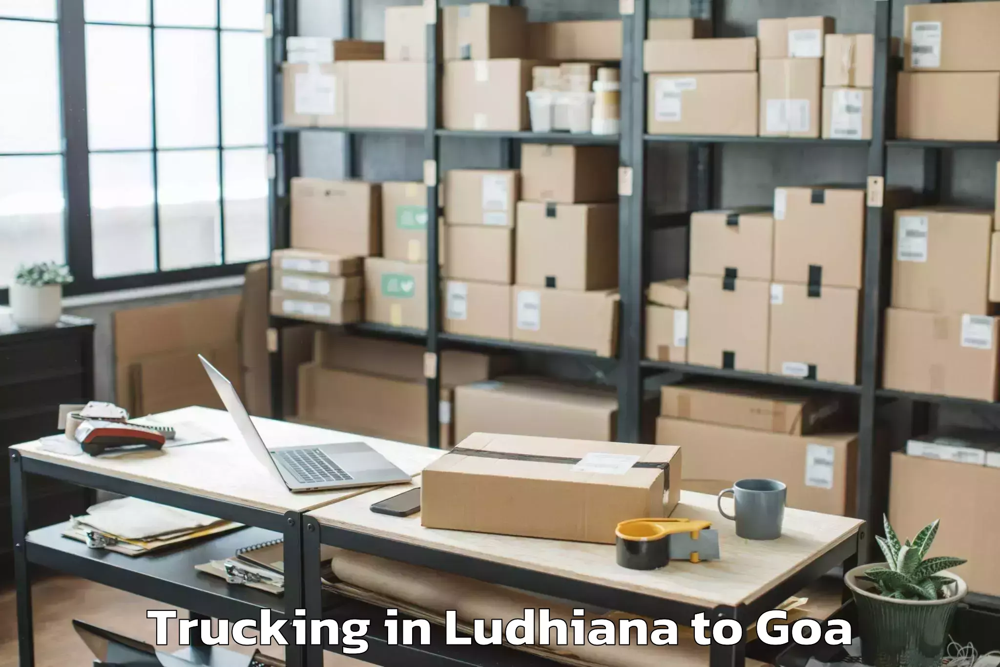 Top Ludhiana to Morjim Trucking Available